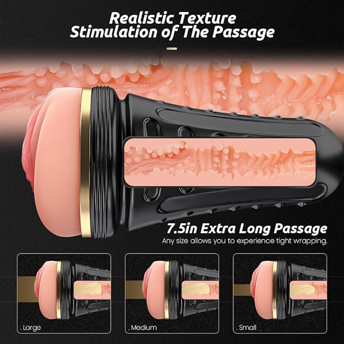 AlphaMen™ Realistic Stroker – Ultra Soft Deep Texture Male Trainer
