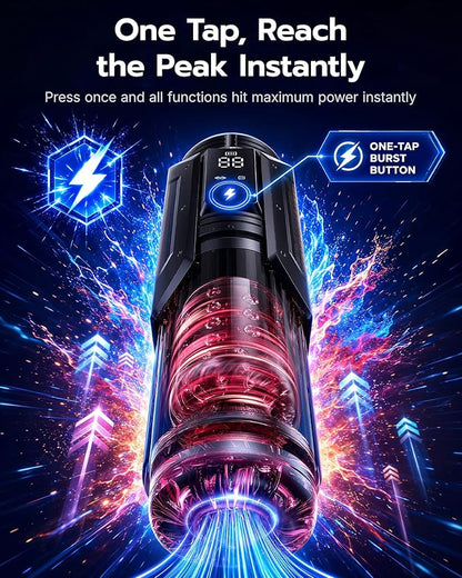 EINSEO Sex Toys for Men Penis Pump - AI Sync Waterproof Male Masturbator Stroker with 7 Sucking Thrusting Rotating & 7 Licking Modes, Adult Toys Pocket Pussy Mens Sex Toy Blowjob Sex Machine Bath Item
